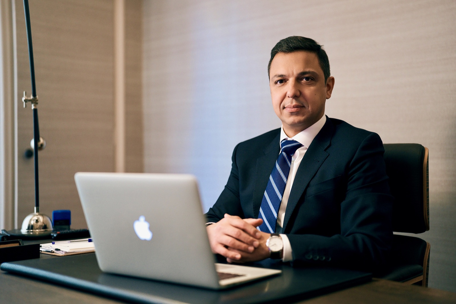 Orthopaedic Surgeon Georgios Petridis in his consulting room